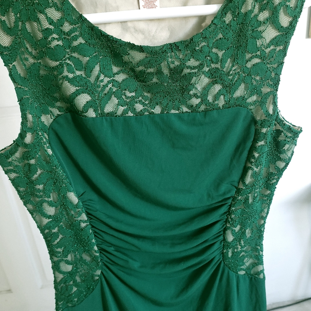 Green Dress With Lace